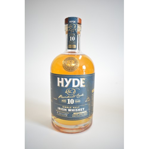 136 - One bt. The Scotch Syndicate 58/6 12 years old, 70cl, 40%. One bt. Hyde Irish Whiskey aged 10 years,... 