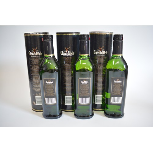 144 - Three Tubed Glenfiddich Special Reserve aged 12 years, 70cl, 40%, 1990s.