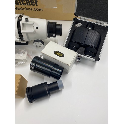 43 - Sky Watcher 80mm ED pro OTA Apochromatic Refractor telescope together with Anthres 1.25 bono viewer ... 