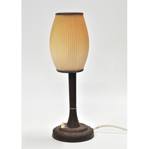 58 - Bakelite lamp together with Seaforth armchair set with Philip Laureston comical worms, and Selcol Oh... 