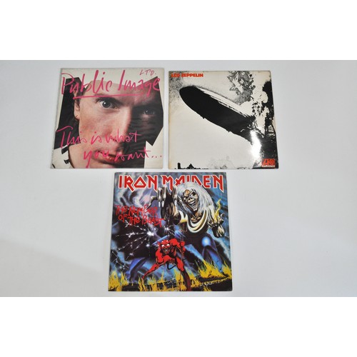 86 - x3 LPS - Led Zeppelin, Iron Maiden and Public Image Ltd