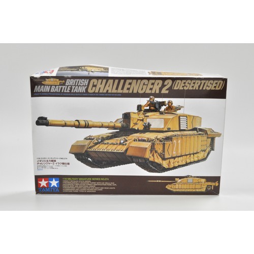 94 - Tamiya 1/35scale Military Miniature series no. 274 British Battle Tank Challenger 2, together with H... 