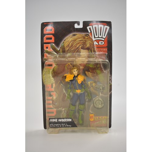 96 - 2000 AD Judge Anderson Reaction Figure, Johnny Lightning Legends of Star Trek Klingon D7 Battlecruis... 