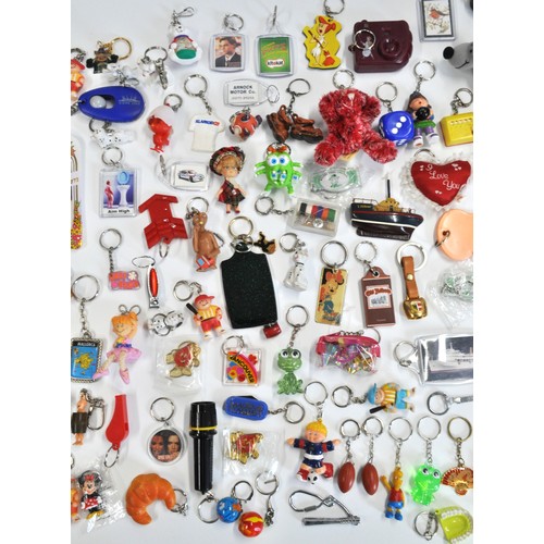 97 - A collection of various novelty keyrings