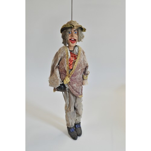 100 - A large vintage wooden Marionette/Puppet in Pirate attire