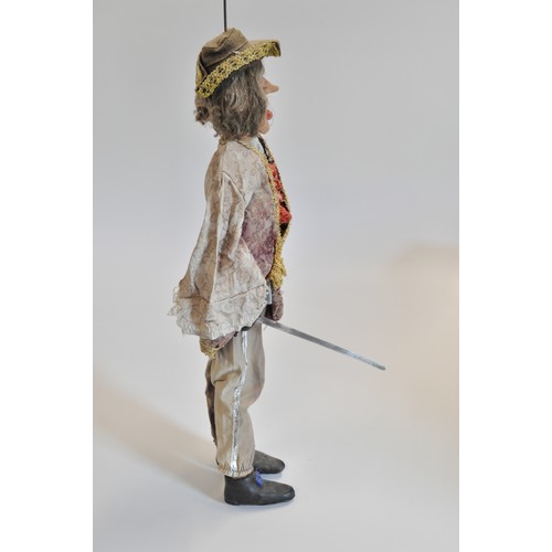 100 - A large vintage wooden Marionette/Puppet in Pirate attire