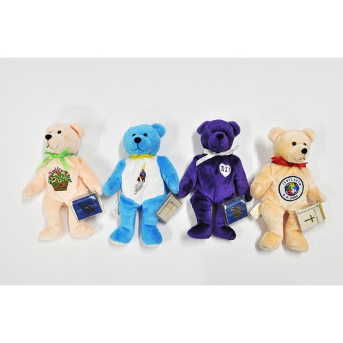 101 - x4 Holy Bears, c 1999, plus x2 TY Beanies