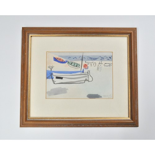 106 - CHARLES HOWARD (1922-2007) x 2 framed watercolours signed Howard lower right, approx overall size of... 