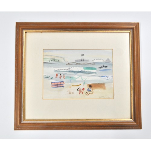 106 - CHARLES HOWARD (1922-2007) x 2 framed watercolours signed Howard lower right, approx overall size of... 