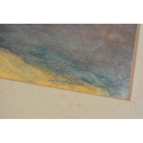 112 - Watercolour by John Brichiere - Colombi entitled 'Sunset at Bendaloch', signed lower right. Approx f... 