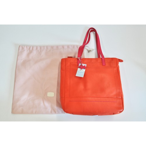 225 - Radley Finsbury Park  handbag, burnt orange and pink, with tags and dustbag, new