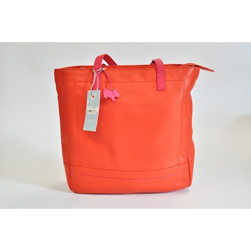 225 - Radley Finsbury Park  handbag, burnt orange and pink, with tags and dustbag, new