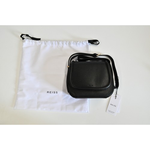 226 - Reiss Cleo Saddlebag, new, with labels, colour black with dustcover