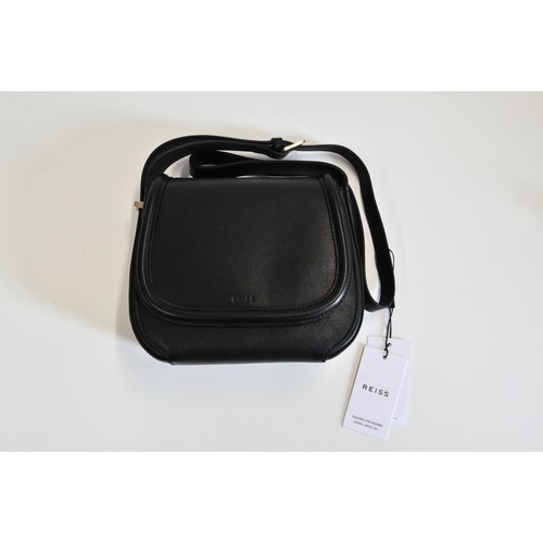 226 - Reiss Cleo Saddlebag, new, with labels, colour black with dustcover