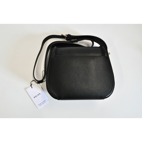 226 - Reiss Cleo Saddlebag, new, with labels, colour black with dustcover