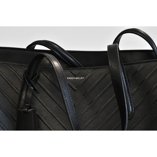 229 - Karen Millen large black bag with tags and dustbag