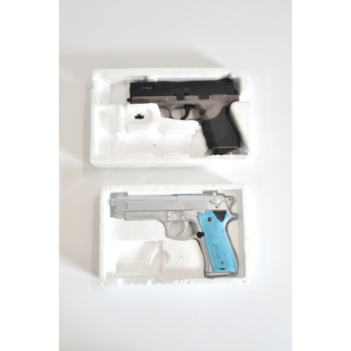 242 - x2 ASG 6mm BB airsoft pistols with boxes and manuals