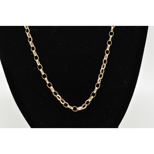 319 - Belcher chain stamped 9kt, approx gross weight 8.5g