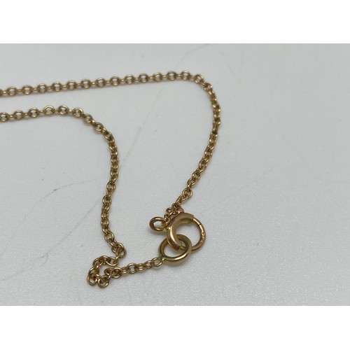 325 - 9ct yellow gold necklace with bead design a/f, gross weight 3.6 gms together with pair of 9ct yellow... 