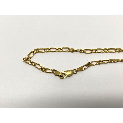 326 - 9ct yellow gold necklace with pendant approx gross weight 5gms, chain 18''