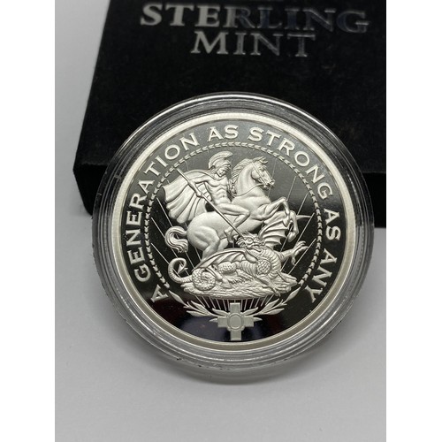 335 - Stirling Mint The Heroes of 2020 to the NHS Volunteers of Britain silver 999 one ounce coin, boxed w... 