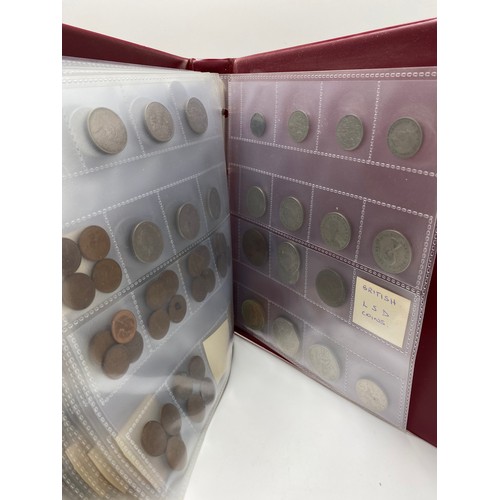 337 - A quantity of mixed coinage including British, Australian, USA etc in coin album together with loose... 