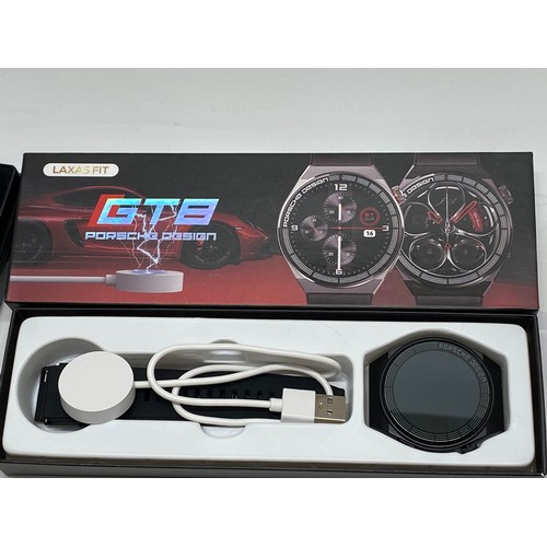 288 - Group of wristwatches with smart watch GTE Porche design