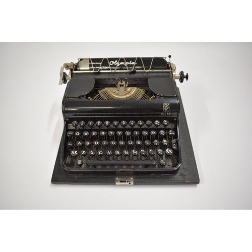 11 - Retro Olympia Elite typewriter with carry case