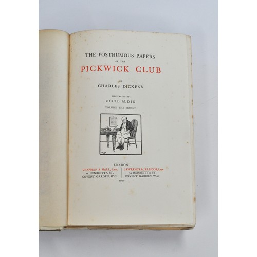 38 - The Posthumous Papers of the Pickwick Club by Charles Dickens illustrated in colour by Cecil Aldin  ... 