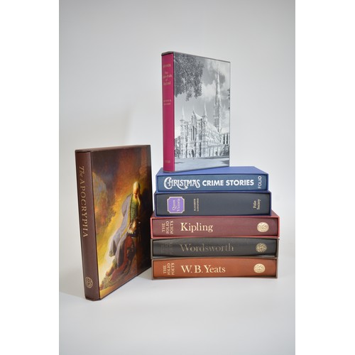 39 - The Folio Society x3 'Poets' collection Yeats/Wordsworth/Kipling, together with 4 others. All in sli... 