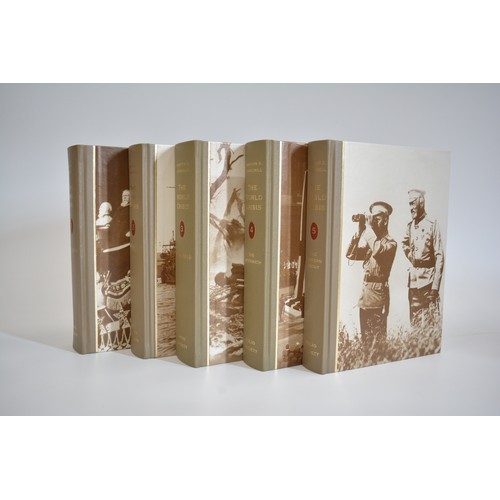 40 - The Folio Society set of 5 volumes Winston Churchill - The World Crisis from 1911, all with slip cov... 