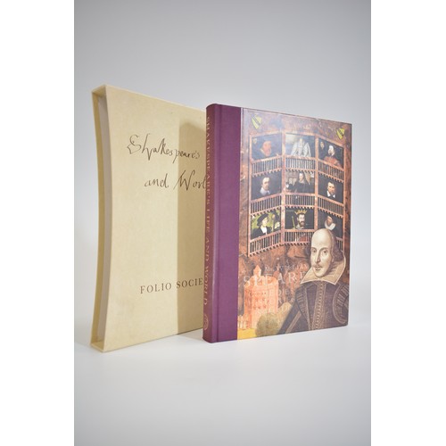 41 - Folio Society x3 books, Shakespeare's Life and World/Tales from Shakespeare with various illustratio... 