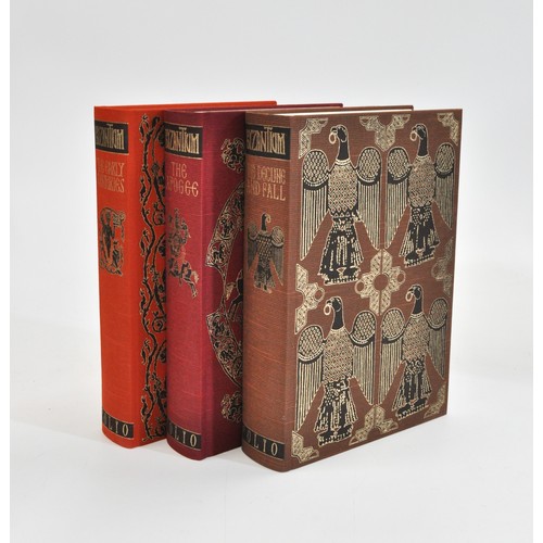 45 - The Folio Society 'Byzantium' 3 volume set, John Julius Norwich, 2003, hardback cover and slipcase