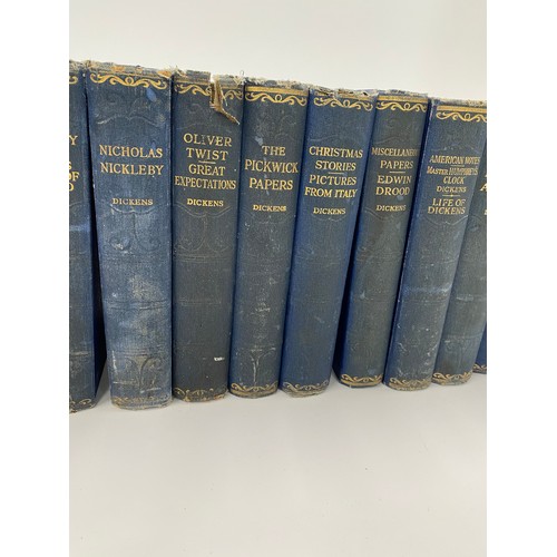 49 - Dickens books by Hazell Watson and Viney Ltd London and Aylesbury, (x16)