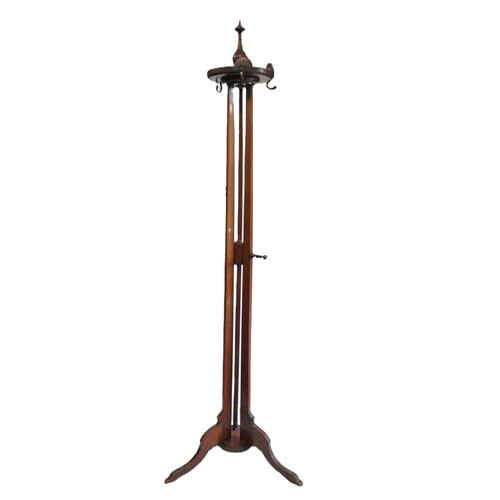 73 - Mahogany hall/hat stand, approx 74cms tall. a/f