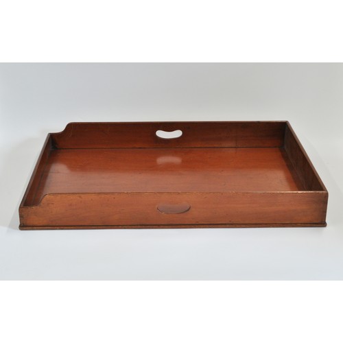 74 - Vintage mahogony butlers tray, no stand, size 76cms x 52 cms