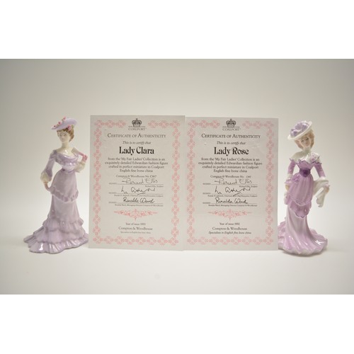 115 - A large group of limited edition Coalport miniature figurines from the My Fair Ladies collection x18... 