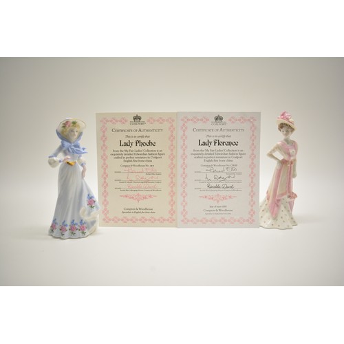 115 - A large group of limited edition Coalport miniature figurines from the My Fair Ladies collection x18... 