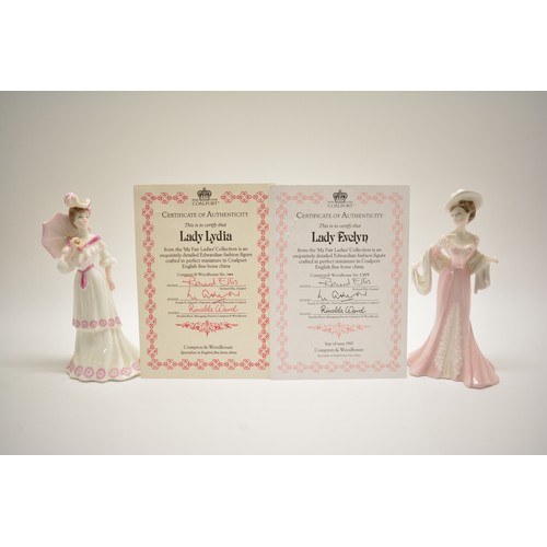 115 - A large group of limited edition Coalport miniature figurines from the My Fair Ladies collection x18... 