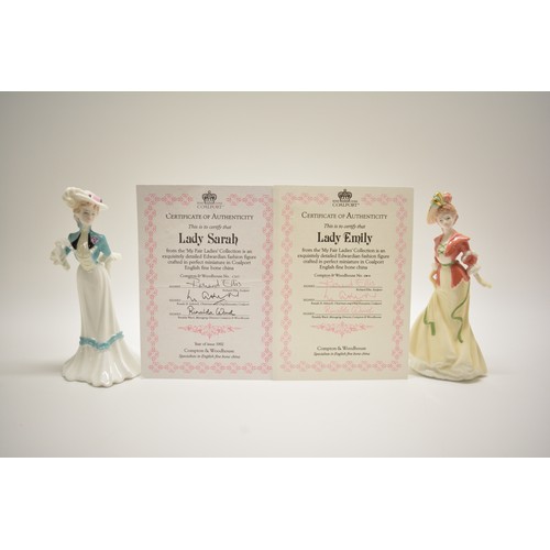 115 - A large group of limited edition Coalport miniature figurines from the My Fair Ladies collection x18... 