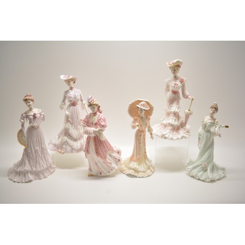 116 - Coalport Collectors limited edition- La Belle Epoque figurines, Lady Alice, Lady Evelyn, Lady Harrie... 