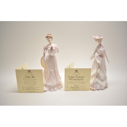 116 - Coalport Collectors limited edition- La Belle Epoque figurines, Lady Alice, Lady Evelyn, Lady Harrie... 