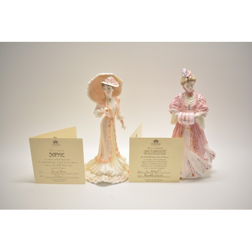 116 - Coalport Collectors limited edition- La Belle Epoque figurines, Lady Alice, Lady Evelyn, Lady Harrie... 