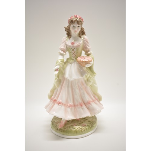 119 - Coalport Royal Brides - Queen Mary (on wooden stand) together with one other Royal Worcester The Que... 