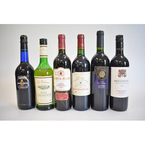 149 - One bt Brichetto Sangiovese, 2013. One bt.Carta Roja Gran reserva, 2009. One bt. Reserve Saint Clair... 