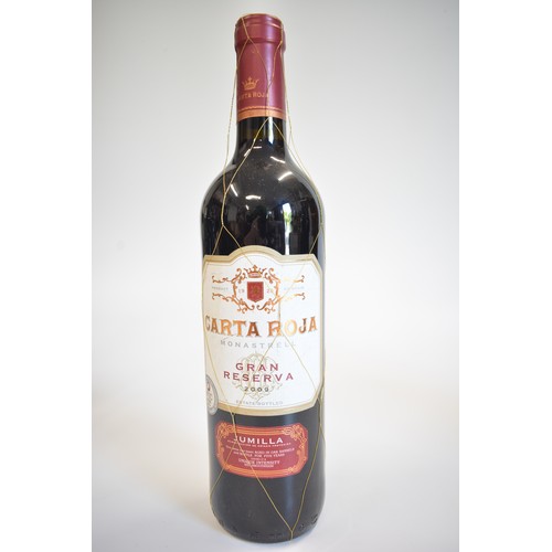 149 - One bt Brichetto Sangiovese, 2013. One bt.Carta Roja Gran reserva, 2009. One bt. Reserve Saint Clair... 