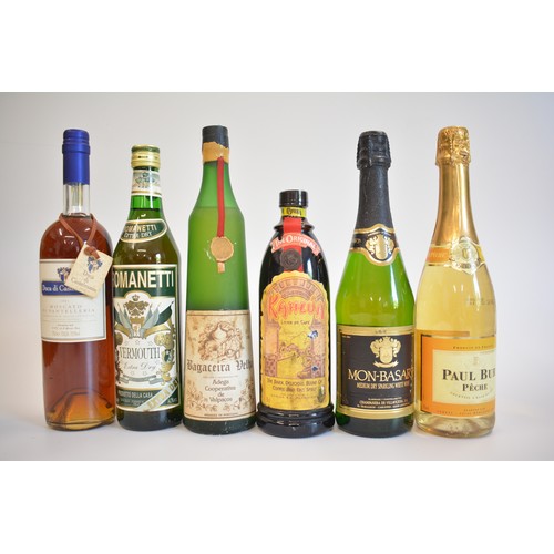 150 - One bt. Mon-Basart Premium Sparkling Wine, One bt. Romanetti Vermouth Extra Dry, 75cl. One bt. Bagac... 