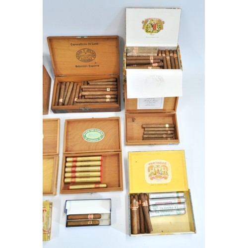 158 - Various Cigar boxes to include some containing mixed cigars, including Romeo Y Julieta Habana Cuban ... 