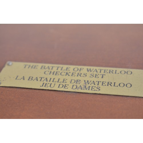 161 - Battle of Waterloo Chess Set, with board produced by Franklin Mint together with The Battle of Water... 