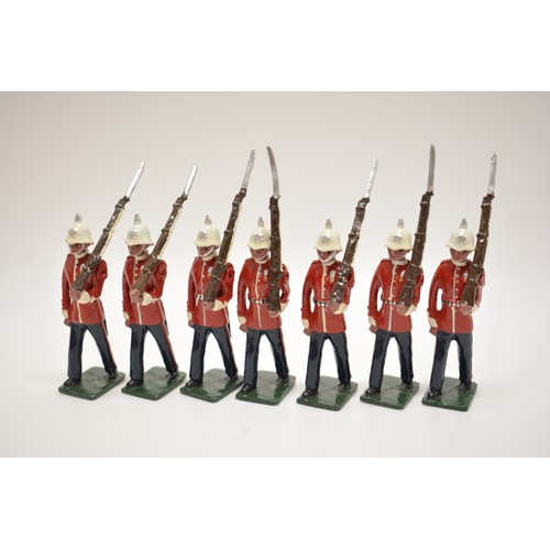 163 - x21 Royal Canadian die cast soldiers by Britains and others